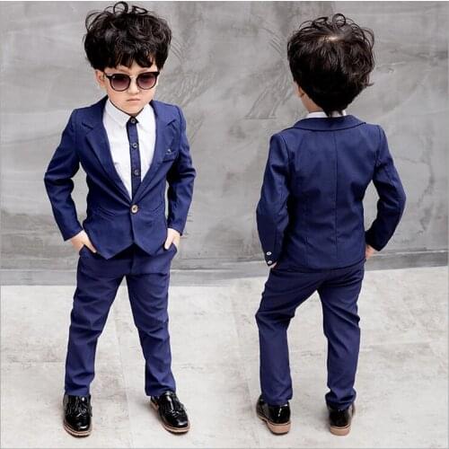 2020 New Spring Baby Boys Clothing Formal Infant Gentleman suit 3Pcs/Sets Kids Clothess Children Leisure Suits Boys dress 2-9Y