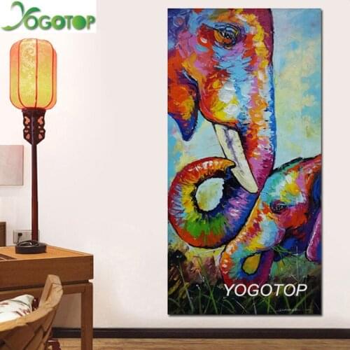 Large size Animal 5D DIY Diamond Painting Full Square/Round drills mosaic Diamond Embroidery wall art colouful elephant YY1374