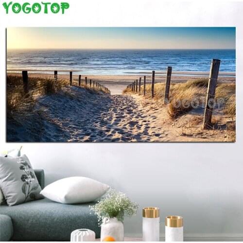 Large Beach Abstract DIY Diamond Painting Cross Stitch mazayka Diamond Embroidery 5D Full puzzle Mosaic Decor Landscape YY4649