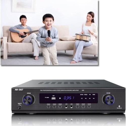 Power Home KTV Stage Hifi Fever Digital Amplifier Karaoke OK with USB SD 900W 220V K60 2.1 Channel Bluetooth Amplifier