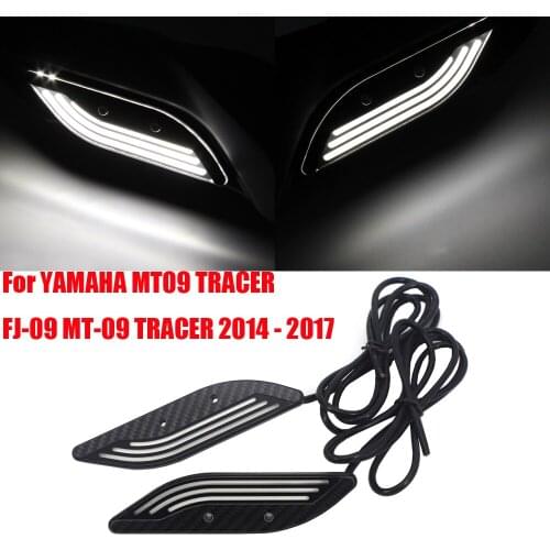 For YAMAHA MT09 TRACER FJ-09 MT-09 TRACER 2014 - 2017 Motorcycle hand guard Decorative lights Knuckle Guard LED Kit FJ09