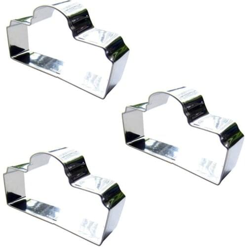 Bunker shape 3 piece biscuit cutting molds, baking tools, cake decorating soft candy tools