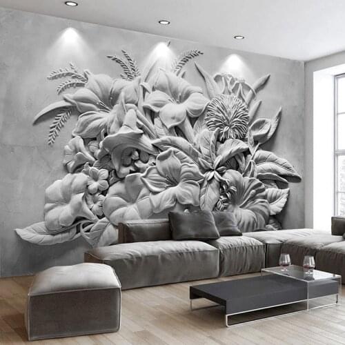 Custom Photo Wall Papers Home Decor 3D Embossed Flower Bedroom Living Room Sofa TV Background Wall Mural Wallpaper For Walls 3 D