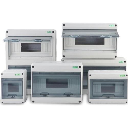 HT series 5/8/12/15/18/24Ways Household illumination Electrical Distribution Box MCB Waterproof Junction Wire Box ABS+PC Plastic