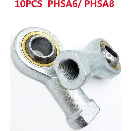 10pcs PHSA6 PHSA8 Right Hand Female Thread Metric CNA Rod End Joint Bearing SI6T/K SI8T/K