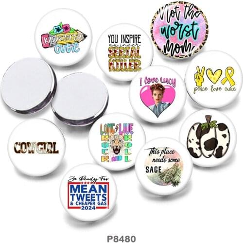 Pattern 12mm/18mm/20mm/25mm/30mm Round Glass Cabochon Flat Back Making Findings P8480