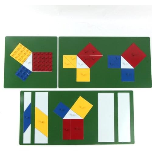 Theorem Of Pythagoras Set Montessori Mathematics Materials for Elementary Childrens Learning Tool