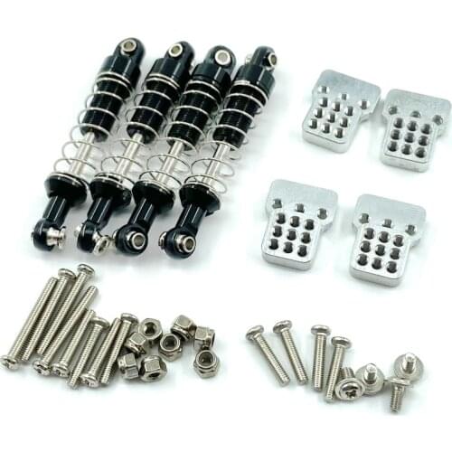 For MN D90 MN-90 MN99S WPL C14 C24 C34 RC Car Metal Shock Absorber with Extension Seat Upgrade Parts Accessories