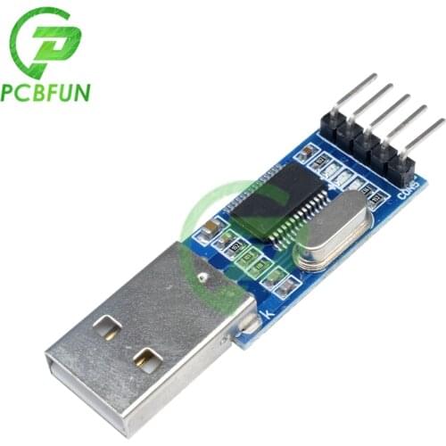 PL2303 USB To RS232 TTL Converter Adapter Module PL2303HX STC Microcontroller Brush Machine Board 3.3V 5V Pin Interface for WIN7