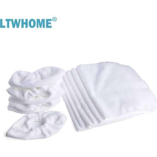 LTWHOME Washable Replacement Cotton Terry Cloths Set Fit for Karcher Steam Cleaner