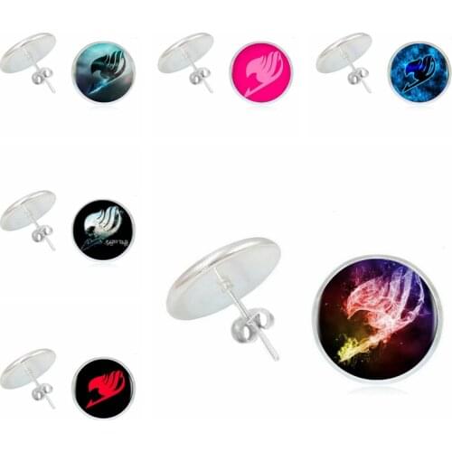 2019 New Ladies Earrings Creative Fairy Tail Tail Convex Stud Earrings Fashion Women Jewelry Gifts Childrens Jewelry