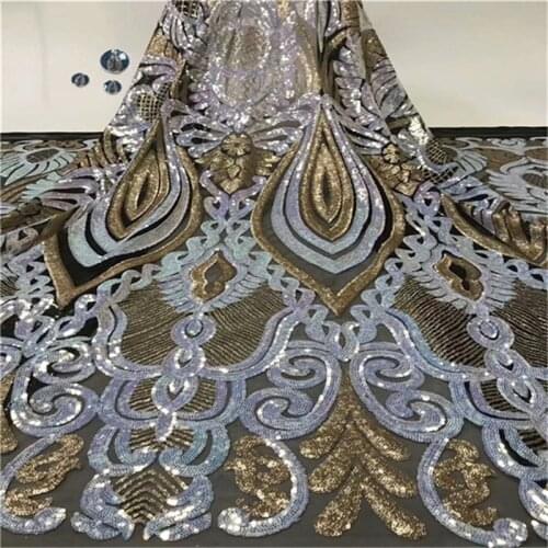 Very soft sequins white Latest African Cord Lace Fabrics High Quality 2019 Nigerian Lace Fabric For Wedding African Lace Fabric