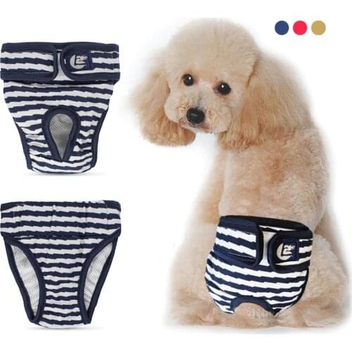 Pet Diaper Physiological Pants Sanitary Washable Female Dog Panties Harassment Shorts Underwear Briefs For Dogs Cats Pet Clothes