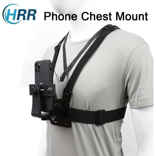 Adjustable Phone Clip Holder with Gopro Chest Belt/ Head Strap for iPhone Samsung Huawei xiaomi smartphone for Outdoor Sports