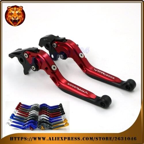 Adjustable Folding Extendable Brake Clutch Lever For HONDA VFR 1200X VFR1200 WITH LOGO Motorcycle 2014 2013 2012 2011 2010