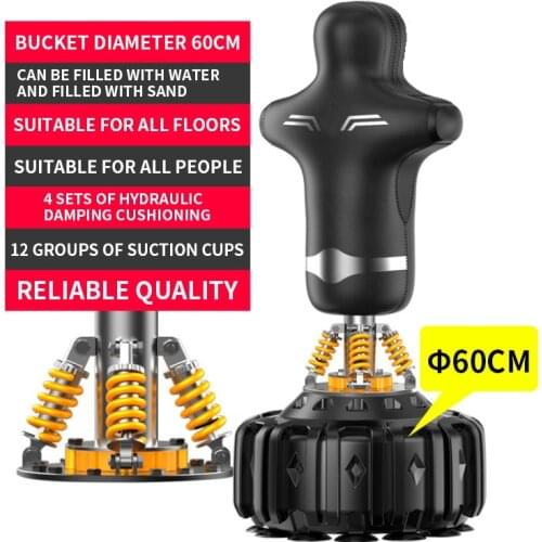 Training Boxing Punching Sandbag Indoor Humanoid Sandbag Vertical Sanda Tumbler Sandbag Taekwondo Target Fitness Equipment