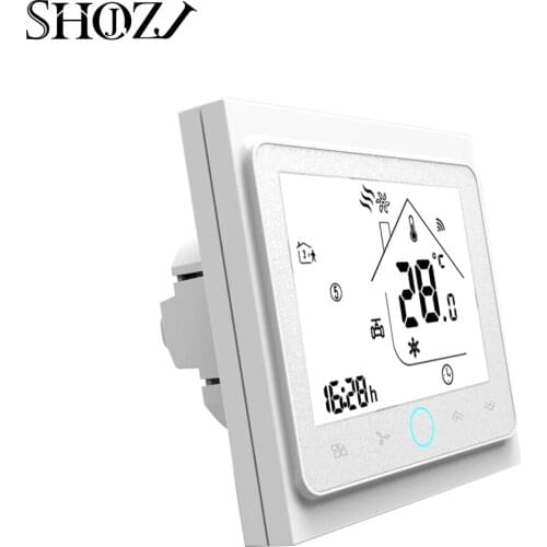 TUYA WiFi Smart Central Air Conditioner Thermostat Temperature Controller 3 Speed Work Alexa Echo Google Home