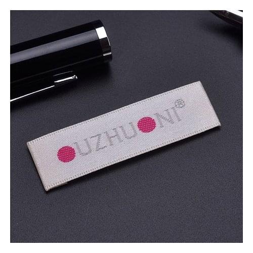 High Quality Custom Tafetta Polyester Embossed Woven Labels for Garments