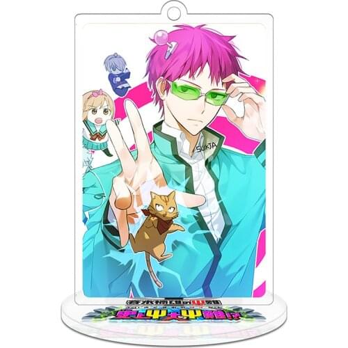 Height 9cm Saiki Kusuo no Psi Nan Anime Action Figure Toy Acrylic Keychain Decorative Ornaments