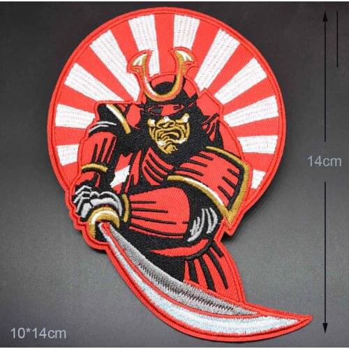 Japanese Japan Fighter Iron on Embroidered Cloth Patch For Boys Clothes Stickers Apparel Garment Accessories