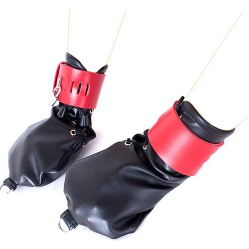 PU Leather Hand Cuffs Bondage Sleeve Adult Games Sex Slave Fetish Bondage Restraints Handcuffs Sex Game Bdsm Sex Toy for Couples