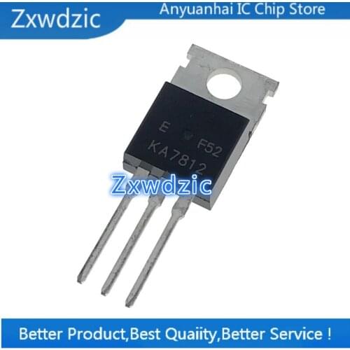 Zxwdzic 10pcs new imported original KA7812ETU KA7812 TO-220 Three terminal regulator 12V 1.5A