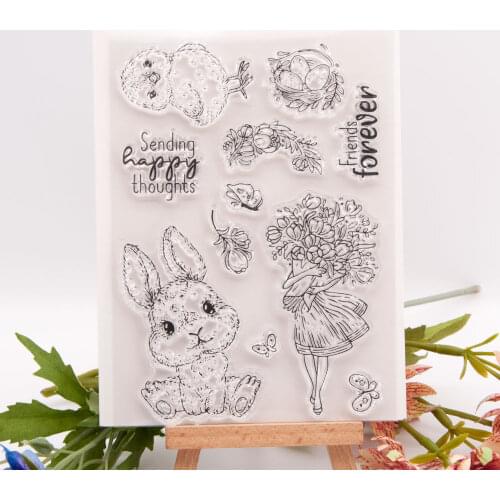 10.5x14.5 Easter Transparent sealTransparentClear Silicone Stamp/Seal forDIYscrapbooking/photo album Decorative card making