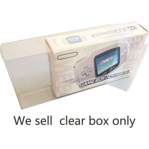 10 PCS a lot Transparent Game Protection case Storage Display Box for Gameboy Advance for G-B-A Game controller Japan Edition