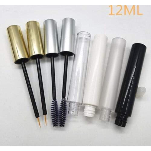 100pcs 12ml Empty Mascara Tube Eyelash Vial Liquid Bottle Container Eyeliner Make Up Tube Refillable Bottles