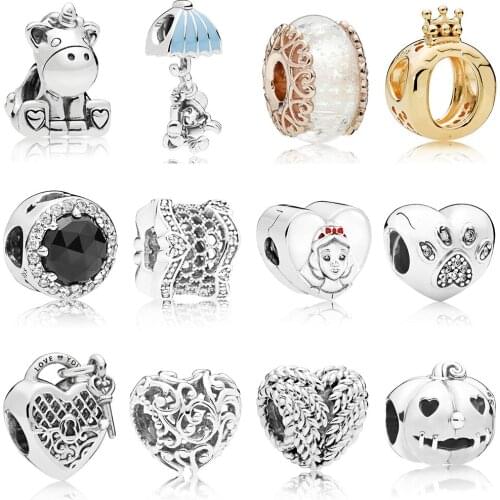 2019 New 100% 925 Sterling Silver Bead Lovely Cute Cow Dangle Charm Blue Enamel Fit DIY Original Bracelet Jewelry Birthday Gift