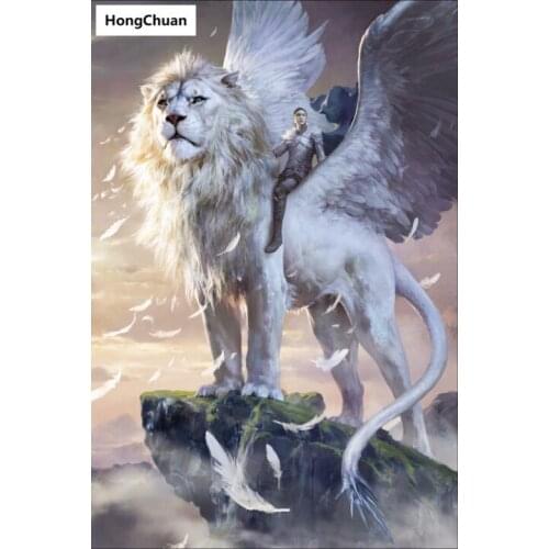 Lion man, diamond painting cross embroidery, 5D square/round diamond painting, diamond mosaic, home decoration, new year gift