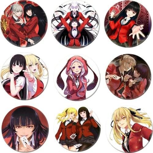 Anime Manga KAKEGURUI Brooch Pin Brestpin Yumeko Jabami Badge For Clothes Backpack Decoration Childrens gift