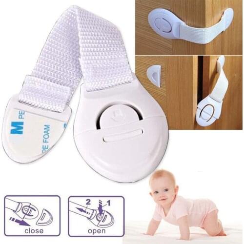 Baby Child Safety Lock Plastic Drawer Door Cabinet Cupboard Toilet Baby Kids Safety Care Safety Locks Straps Infant Baby Protect