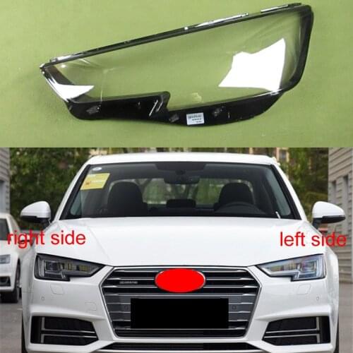 For Audi A4 A4L 2016 2017 2018 2019 Headlamp Transparent Cover Headlight Shell Lamp Shade Lampshade Headlight Lens Xenon Led