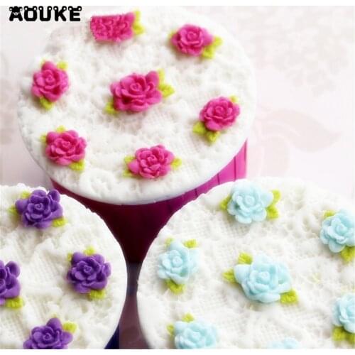 European Flower Lace Shape Fondant Cake Molds Silicone Mould Biscuits Chocolate Mold Baking Pastry Cake Decorating Tools