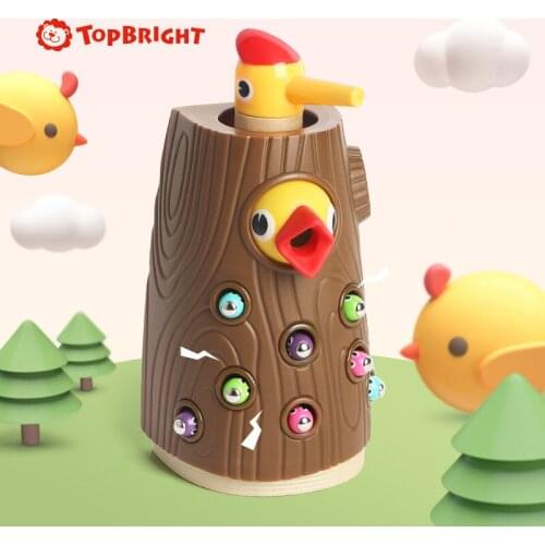 Woodpecker Insects Game the Intellectual Development of the Early Childhood Educational Girl Children Magnetic Fishing Toy