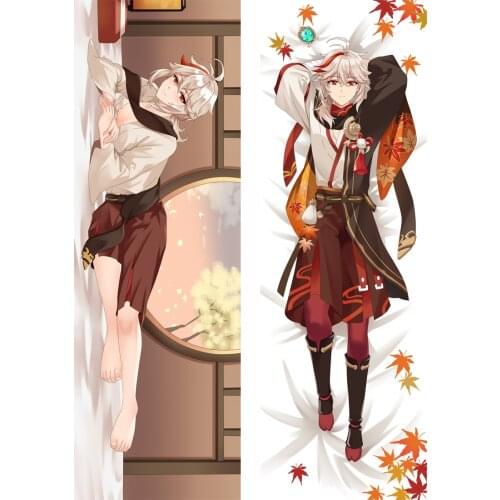 Game Genshin Impact Kaedehara Kazuha Cosplay Dakimakura Pillow Case Hugging Body