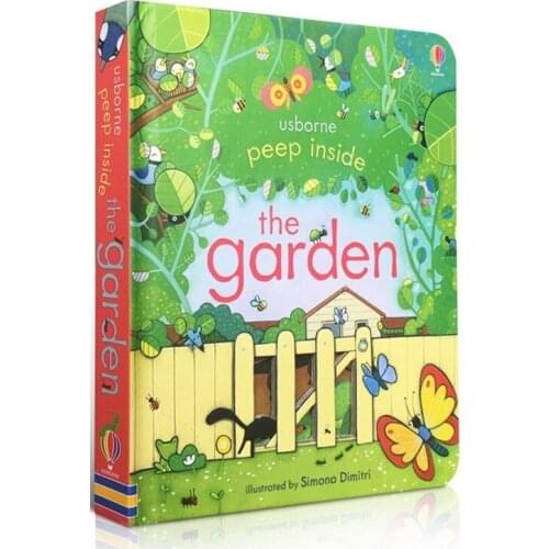 Peep Inside The Garden English Educational 3D Flap Picture Books Baby Children Reading Book