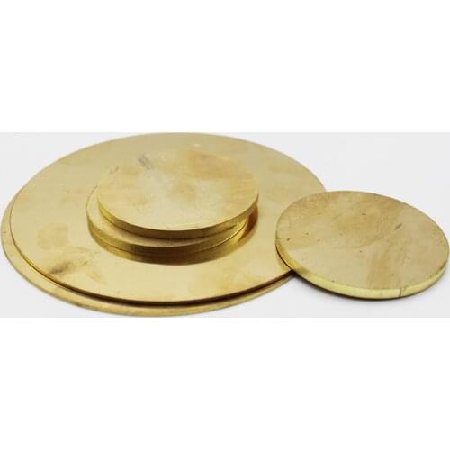 H62 brass plate round plate thin copper wafer gasket laser cutting engraving processing custom cutting service