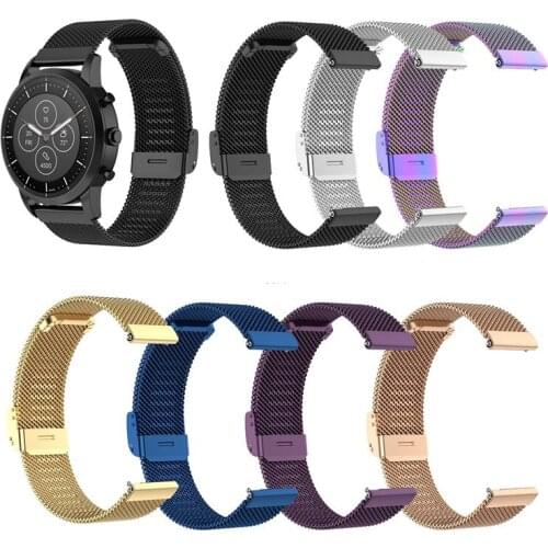 18/20/22mm Milanese loop For Samsung Galaxy Watch Active 2 Stainless Steel Metal Belt Bracelet Strap