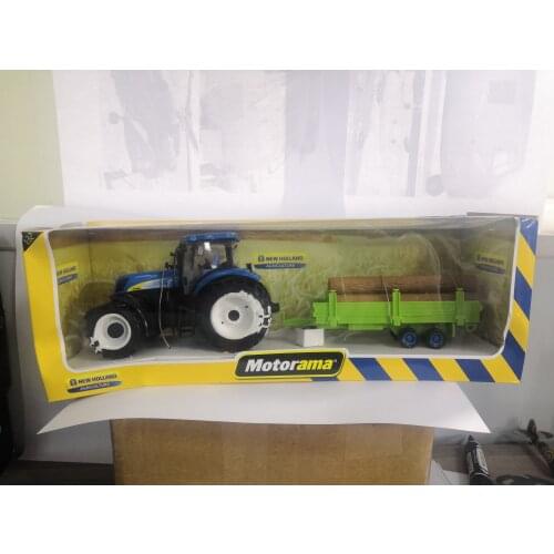 11105 1:43 Scale Diecast Mini Zinc Alloy Tractors Agricola Models Agricultural Vehicle NHT7040 Farm Machinery Model Toys