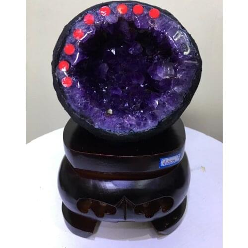 Natural amethyst cluster Amethyst cave cornucopie Wealth dissipating magnetism to drive away evil town house decorations