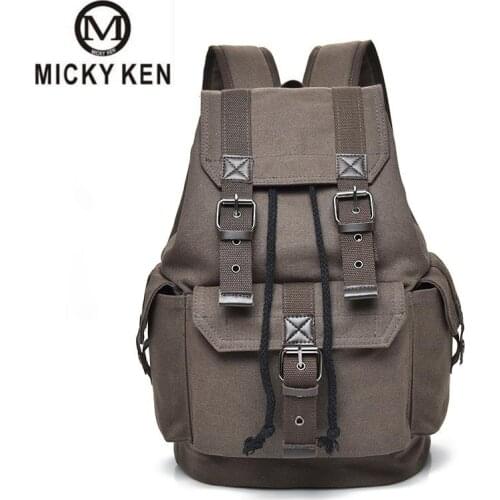 New Fashion Mens Backpack Vintage Canvas Backpack School Bag Mens Travel Bags Large Capacity Travel Laptop Backpack Bag mochil