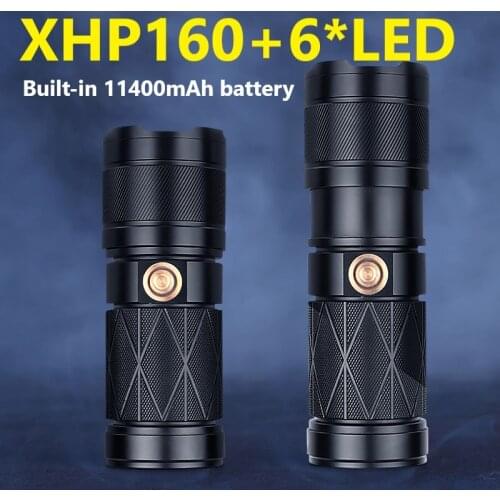 New Upgrade XHP160 Most Powerful LED Flashlight Torch 18650 XHP90.2 Tactical Flashlight Rechargeable XHP70.2 Camping Flash Light