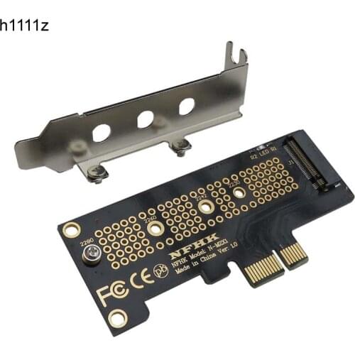 NVMe PCIe M.2 NGFF SSD to PCIe x1 adapter card PCIe x1 to M.2 card with bracket