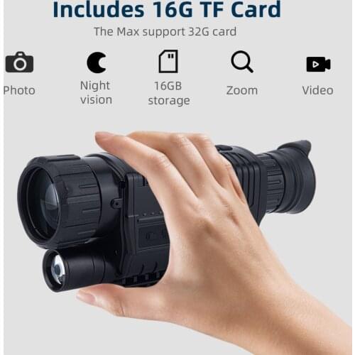 Vision Hunting Kit with 8G TF Card Night Vision Instrument Night Vision Telescope Digital Night Vision Monocular Infrared Night