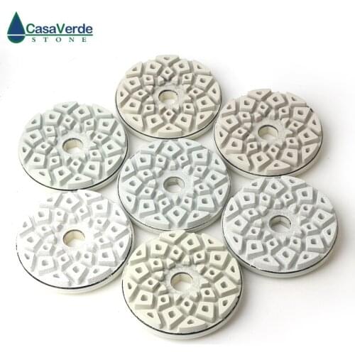 DC-LEGPP02 6 inch diamond edge polishing pads 150mm for marble and granite abrasive polishing wheels