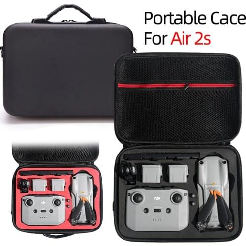 Portable Storage Bag Carrying Case With Velcro Strap for DJI Mavic Air 2/2S Drone Handbag Shoulder Bag for Air 2 Accessories