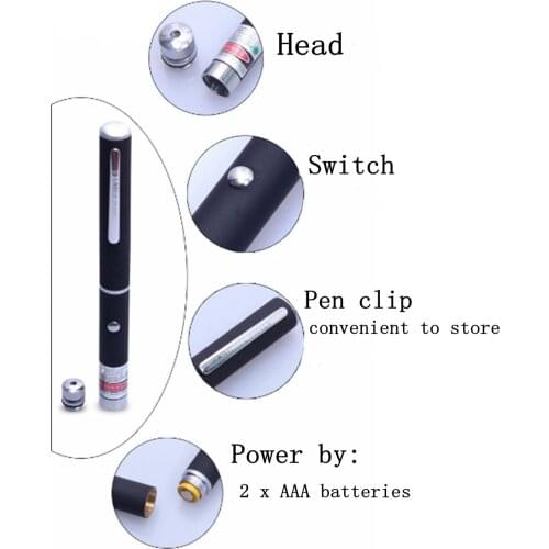 With 5 Cap 6 in 1 5Mile Lazer High Power 532nm Beam Ray Laser Pointer High Quality Powerful Green Laser Pointer Pen Beam Light