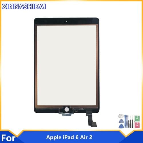 9.7''For iPad Air 2 iPad 6 Touch Screen Digitizer no Button Front Glass Touch Panel Replacement parts 100% Tested